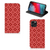 Apple iPhone 11 Pro Hoesje met Magneet Batik Rood