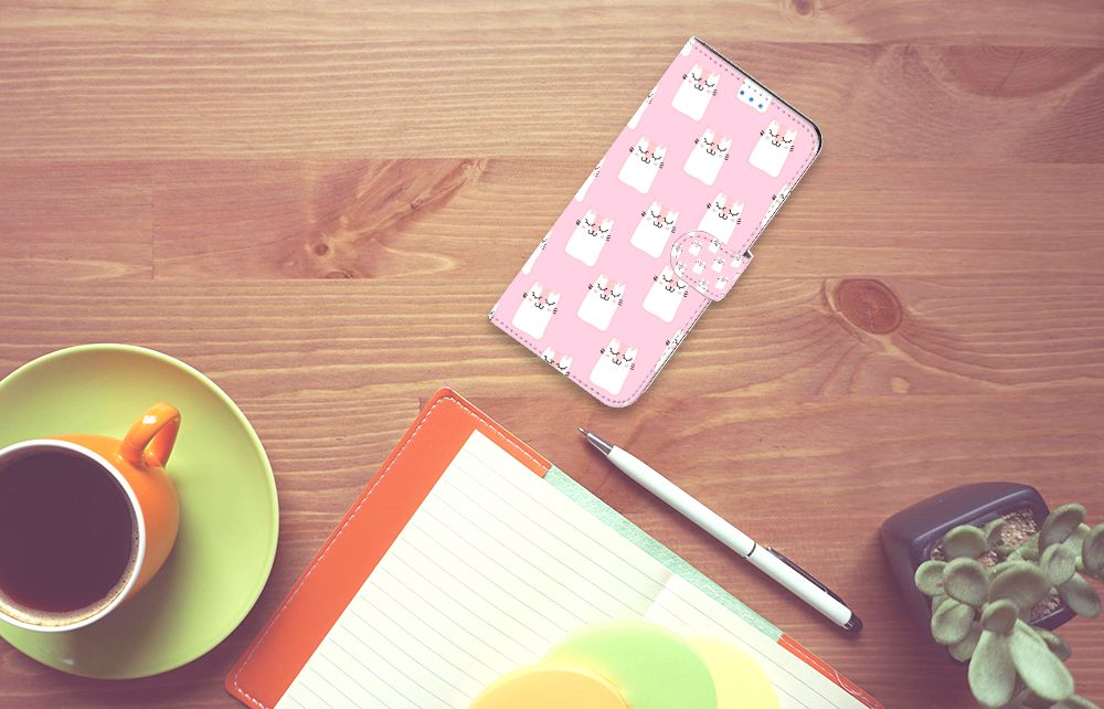 Motorola Moto E32 | Moto E32s Telefoonhoesje met Pasjes Sleeping Cats