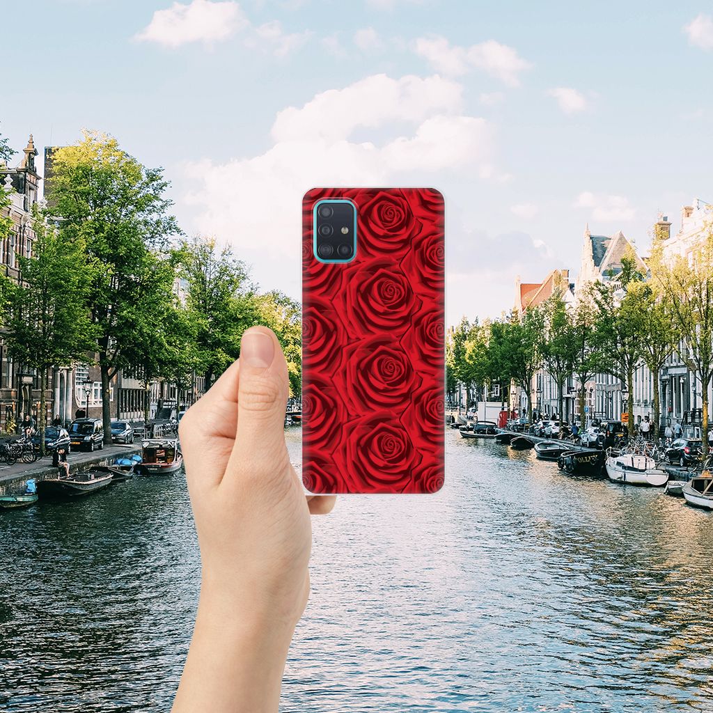 Samsung Galaxy A51 TPU Case Red Roses B2C Telecom