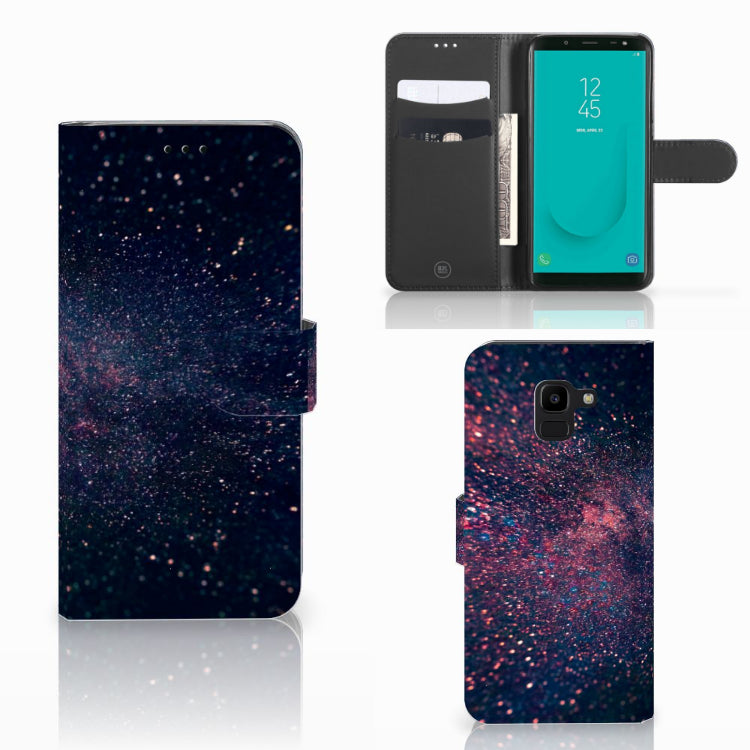 Samsung Galaxy J6 2018 Book Case Stars