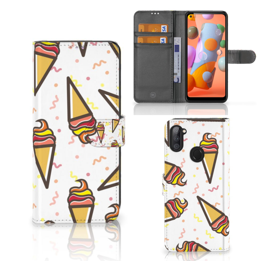Samsung Galaxy M11 | A11 Book Cover Icecream