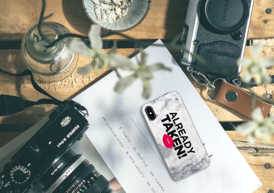 Apple iPhone X | Xs Siliconen hoesje met naam Already Taken White