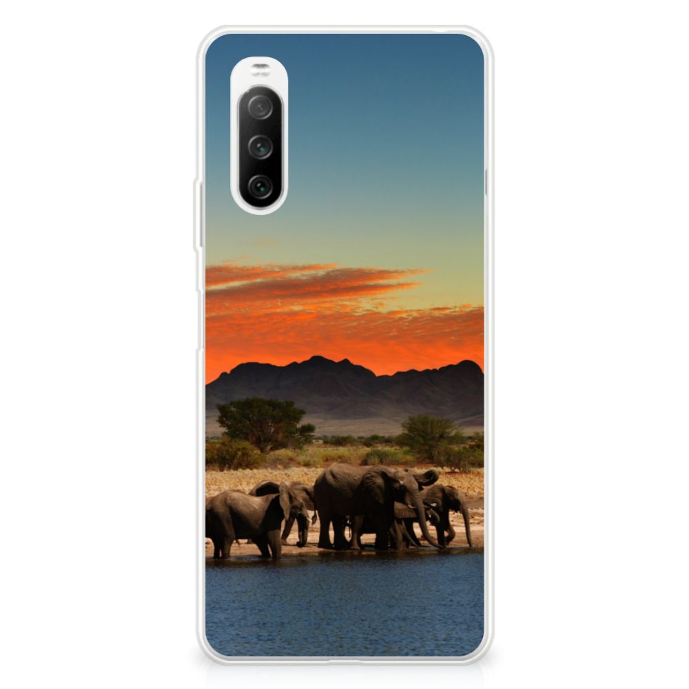 Sony Xperia 10 III TPU Hoesje Olifanten B2C Telecom