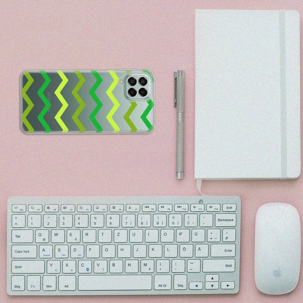 Samsung Galaxy M33 TPU bumper Zigzag Groen B2C Telecom