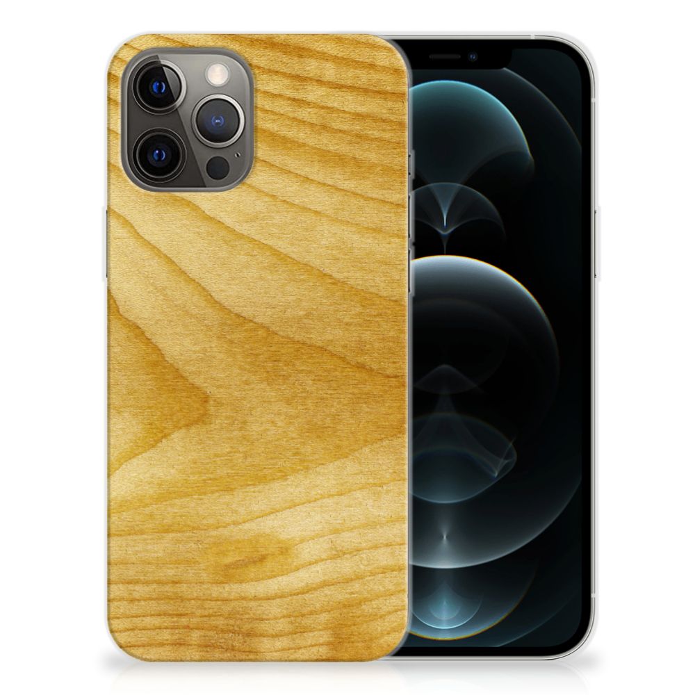 iPhone 12 Pro Max Bumper Hoesje Licht Hout B2C Telecom