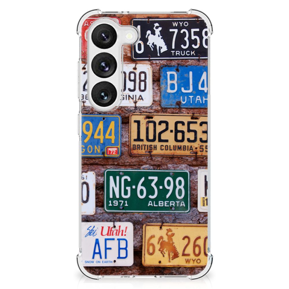 Samsung Galaxy S23 Anti-shock Hoesje met foto Kentekenplaten B2C Telecom