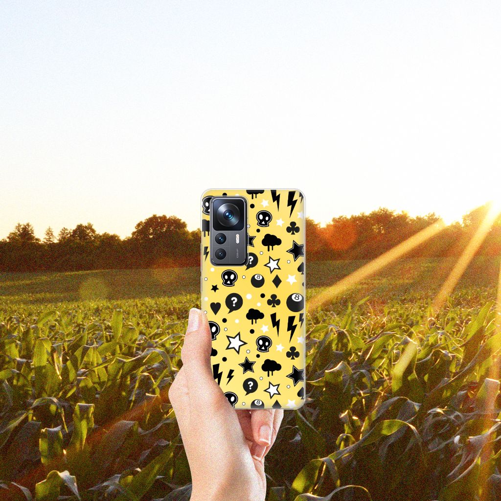 Silicone Back Case Xiaomi 12T | 12T Pro Punk Geel B2C Telecom