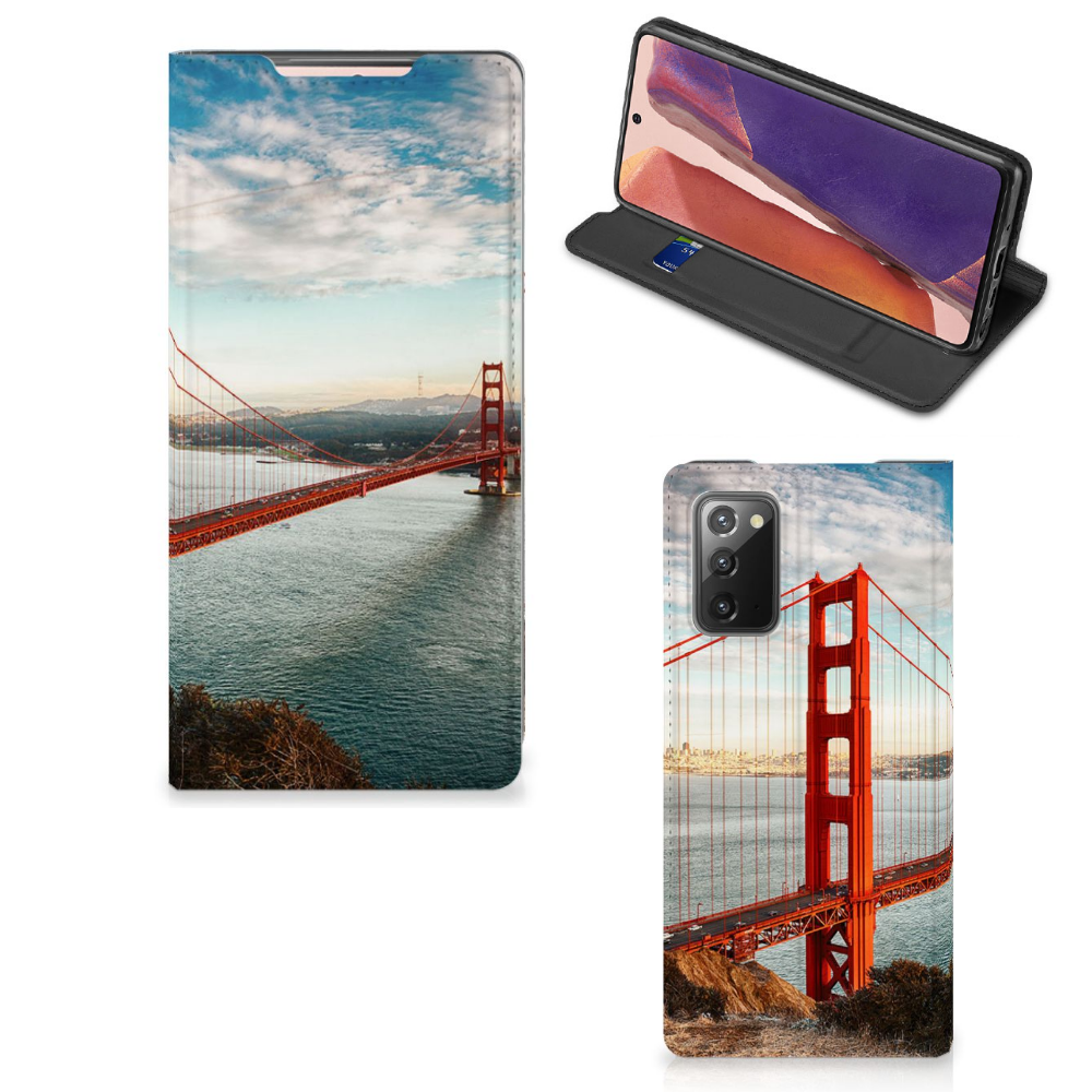 Samsung Galaxy Note20 Book Cover Golden Gate Bridge - B2C Telecom