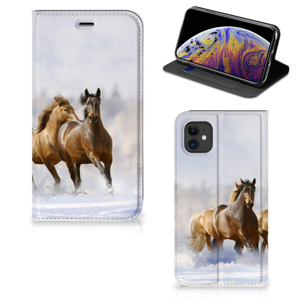 Apple iPhone 11 Hoesje maken Paarden