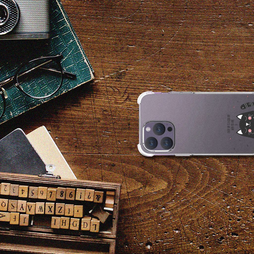 iPhone 15 Pro Max Stevig Bumper Hoesje Cat Good Day B2C Telecom