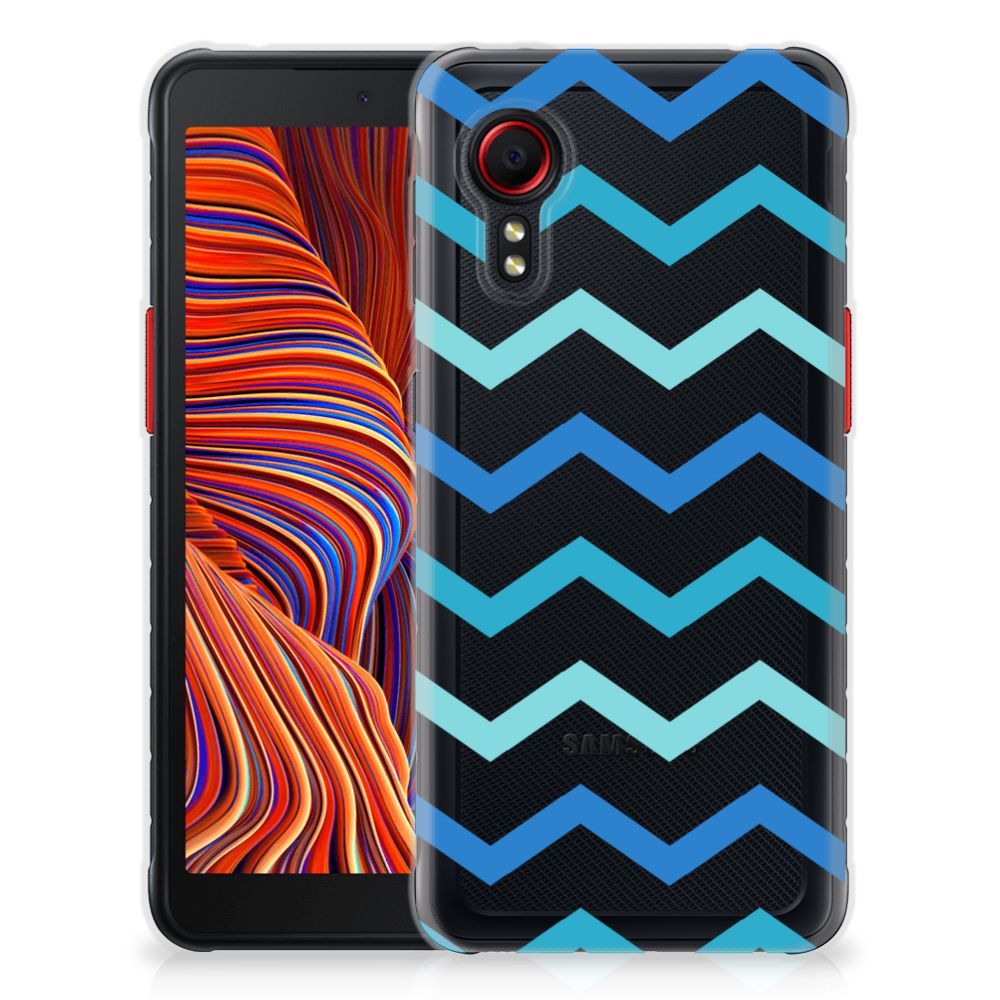 Samsung Galaxy Xcover 5 TPU bumper Zigzag Blauw B2C Telecom