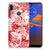 Silicone Back Case Motorola Moto E6 Plus Angel Skull Rood