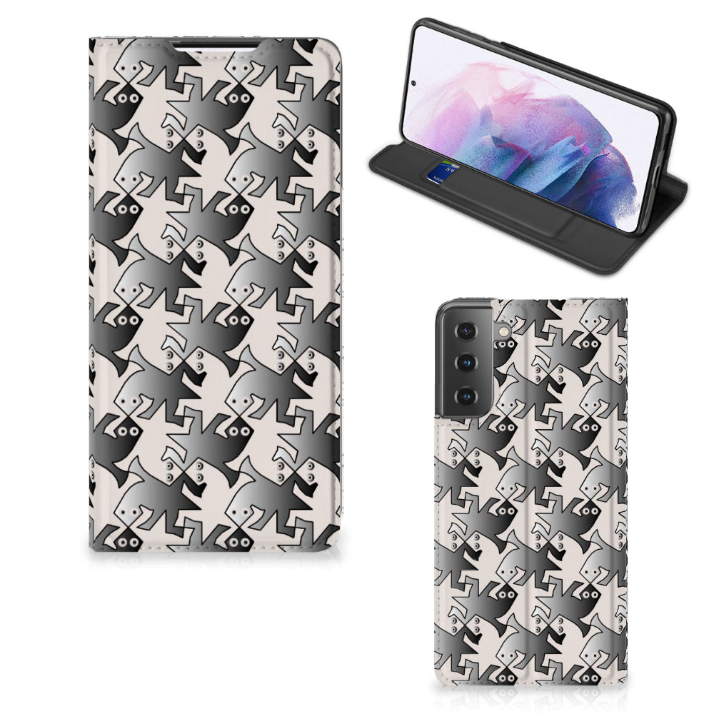 Samsung Galaxy S21 Plus Hoesje maken Salamander Grey