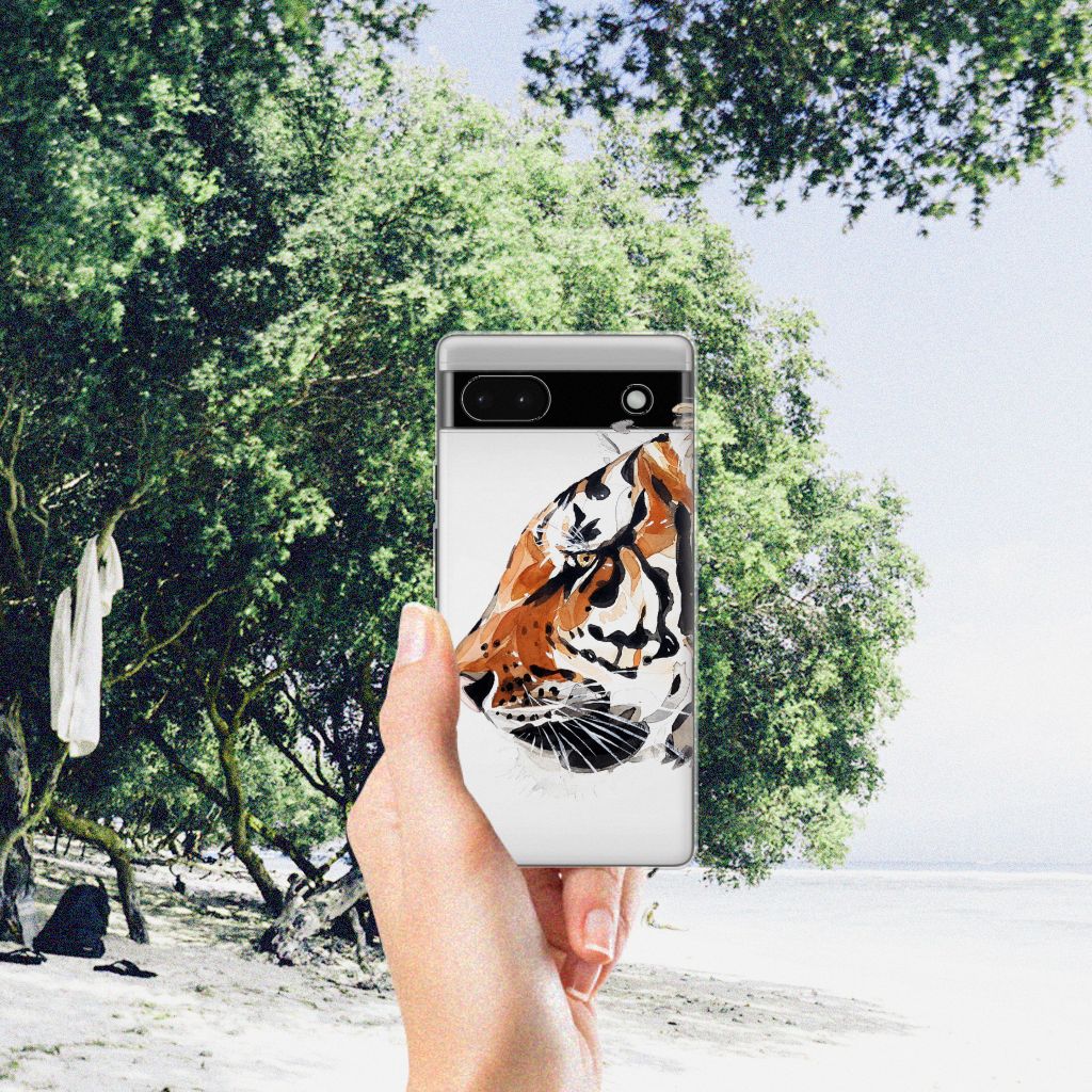 Hoesje maken Google Pixel 6A Watercolor Tiger B2C Telecom