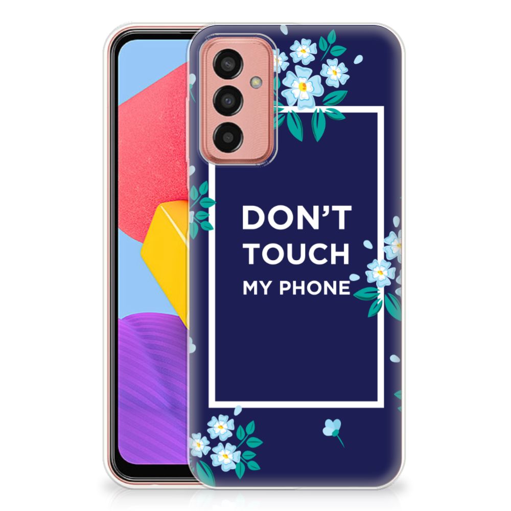 Samsung Galaxy M13 | M23 Silicone-hoesje Flowers Blue DTMP B2C Telecom