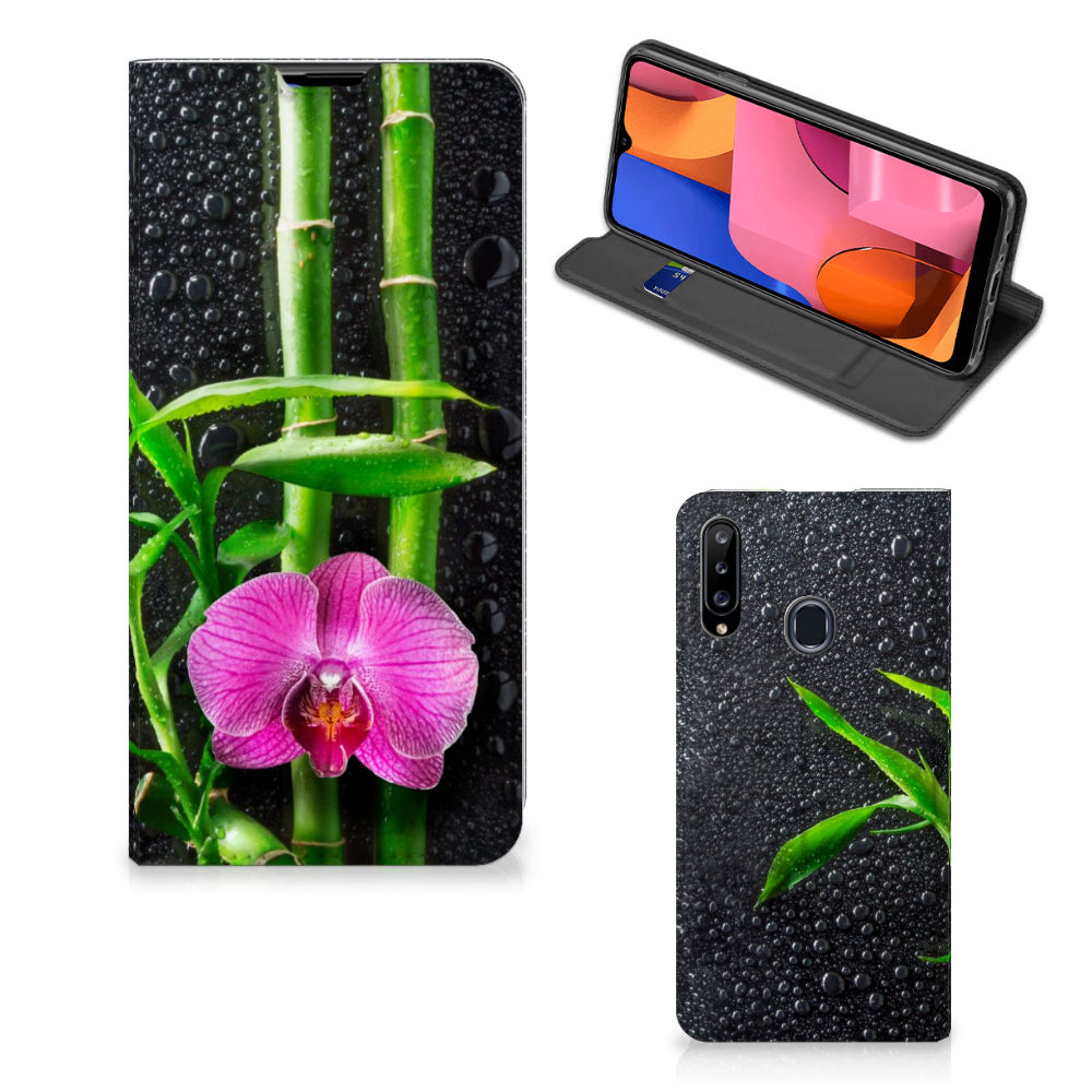 Samsung Galaxy A20s Smart Cover Orchidee