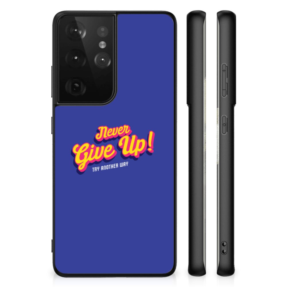 Samsung Galaxy S21 Ultra Telefoon Hoesje met tekst Never Give Up B2C Telecom