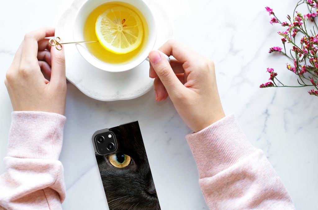 iPhone 13 Mini Hoesje maken Zwarte Kat - B2C Telecom