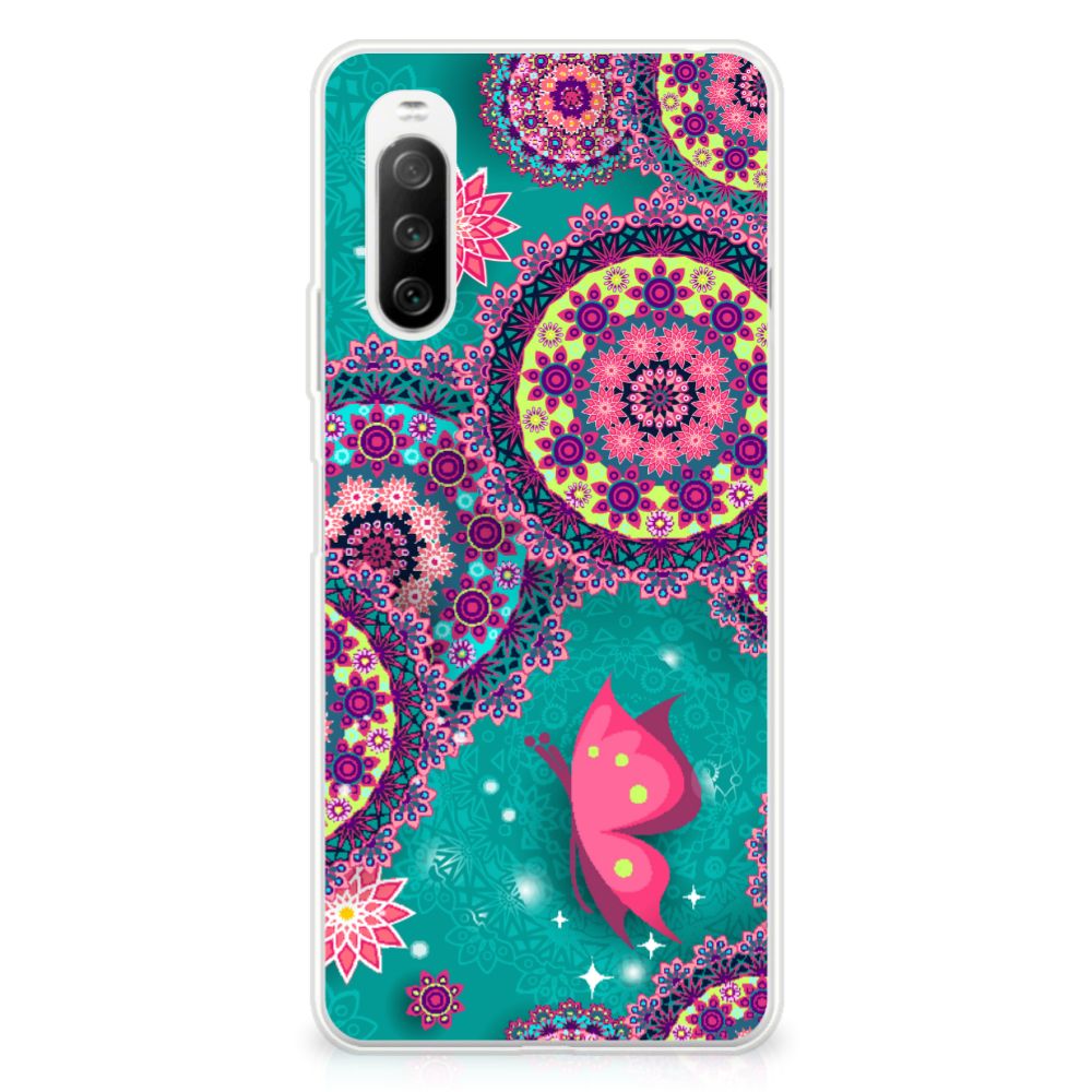 Sony Xperia 10 III Hoesje maken Cirkels en Vlinders B2C Telecom