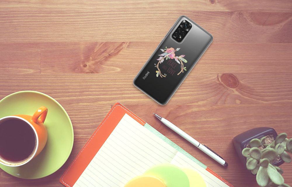 Xiaomi Redmi 10 | Redmi Note 11 4G Telefoonhoesje met Naam Boho Text B2C Telecom