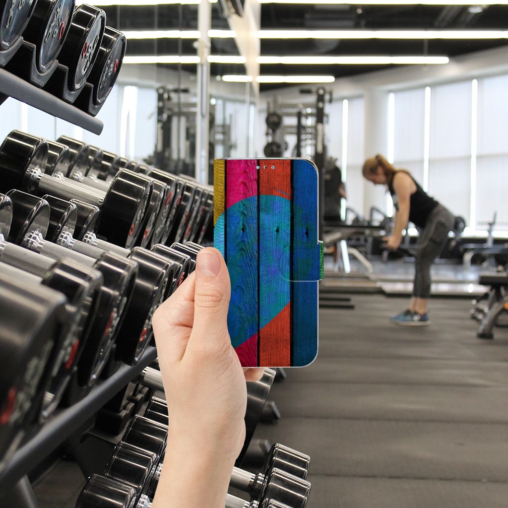 Huawei Y5 (2019) Book Style Case Wood Heart - Cadeau voor je Vriend