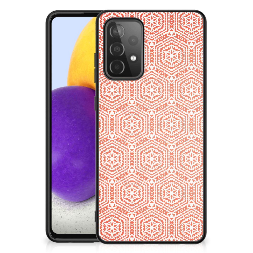 Samsung Galaxy A72 (5G/4G) Back Case Pattern Orange