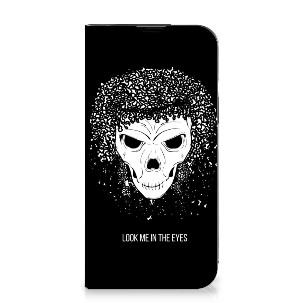 Mobiel BookCase iPhone 14 Skull Hair - B2C Telecom