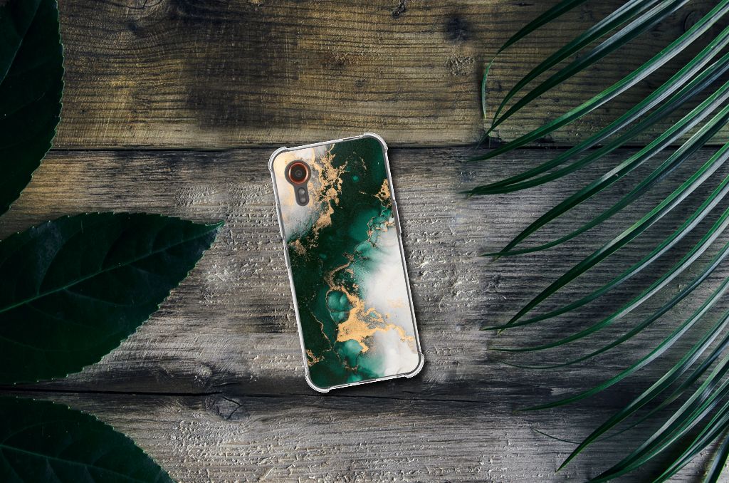 Anti-Shock Hoesje voor Samsung Galaxy Xcover 7 Marmer Groen B2C Telecom