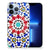 Apple iPhone 13 Pro TPU Siliconen Hoesje Mozaïek met kleurrijk design en geometrische patronen.