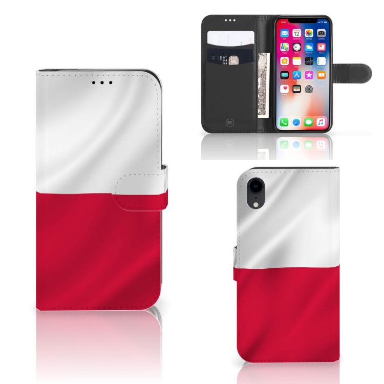 Apple iPhone Xr Bookstyle Case Polen
