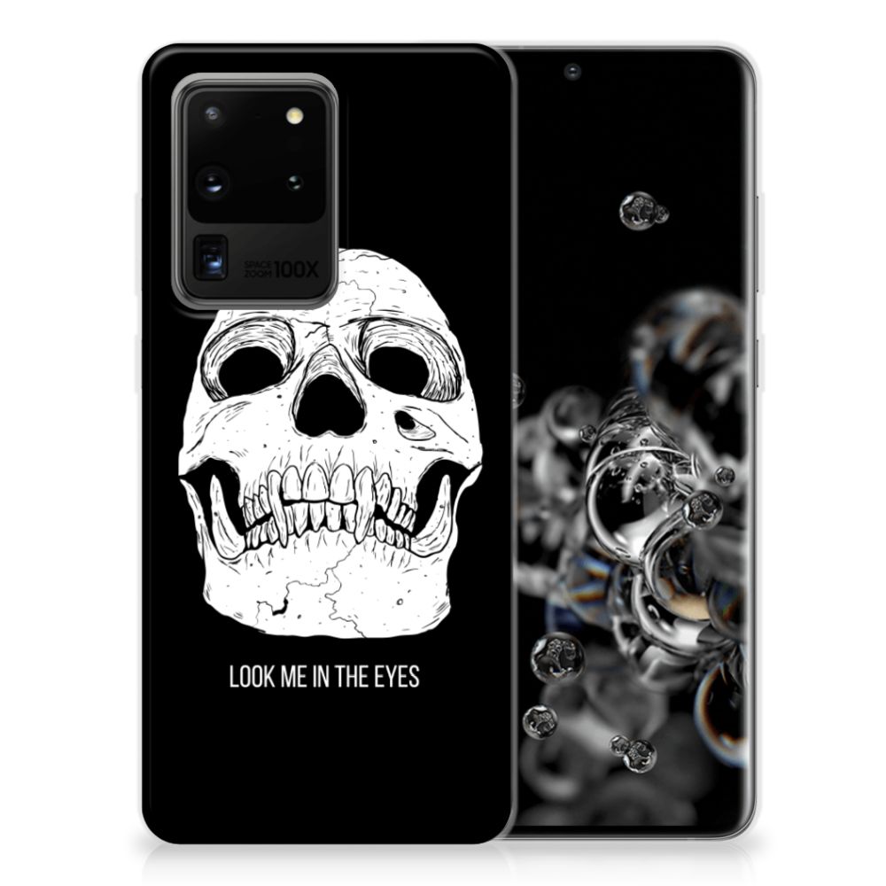 Silicone Back Case Samsung Galaxy S20 Ultra Skull Eyes B2C Telecom