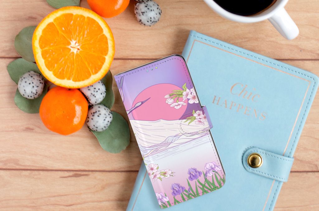 Samsung Galaxy A52 Telefoonhoesje met Pasjes Bird Flying