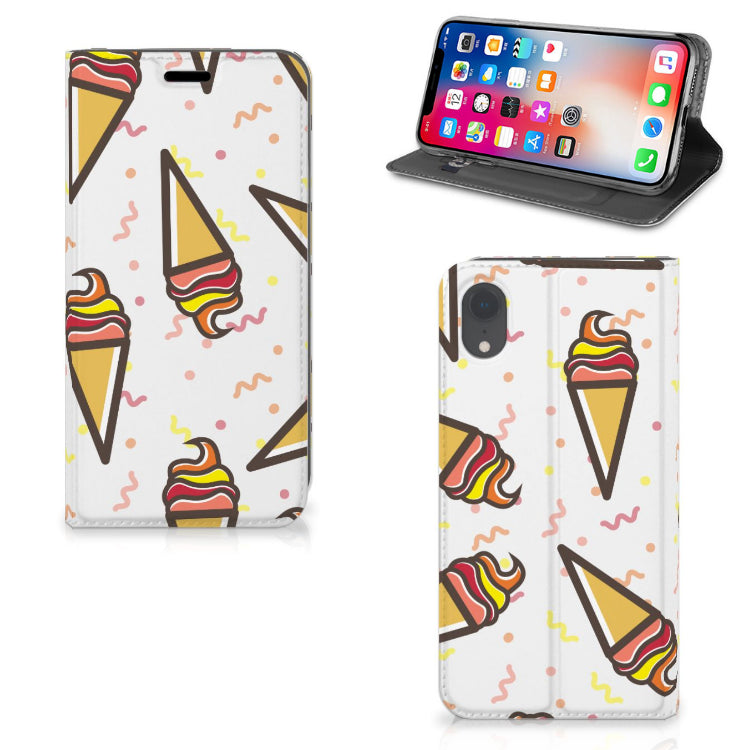 Apple iPhone Xr Flip Style Cover Icecream