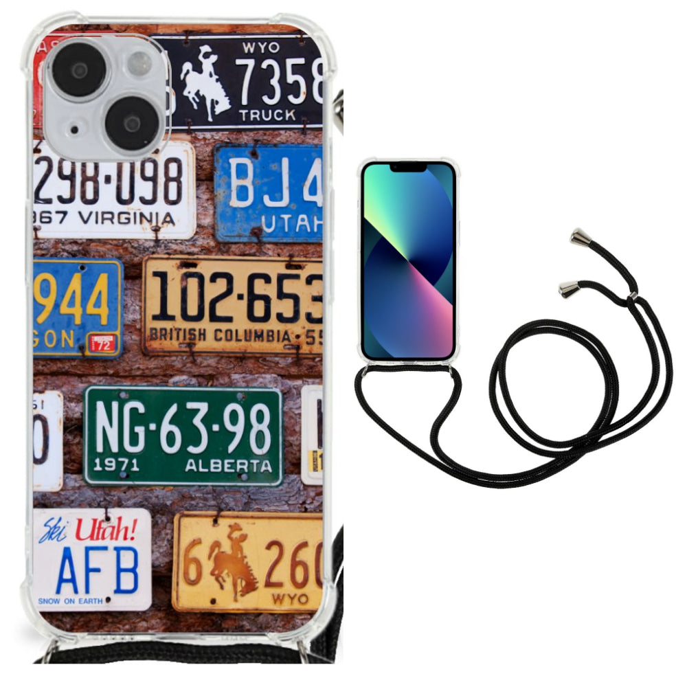 iPhone 14 Plus Anti-shock Hoesje met foto Kentekenplaten