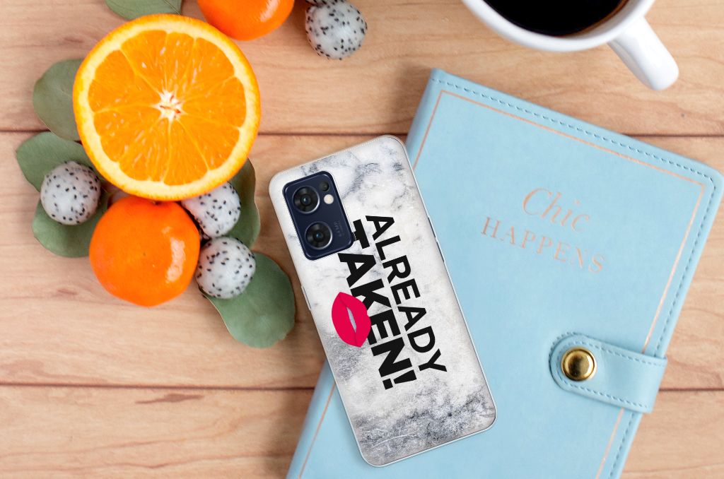 OPPO Reno 7 5G | Find X5 Lite Siliconen hoesje met naam Already Taken White B2C Telecom