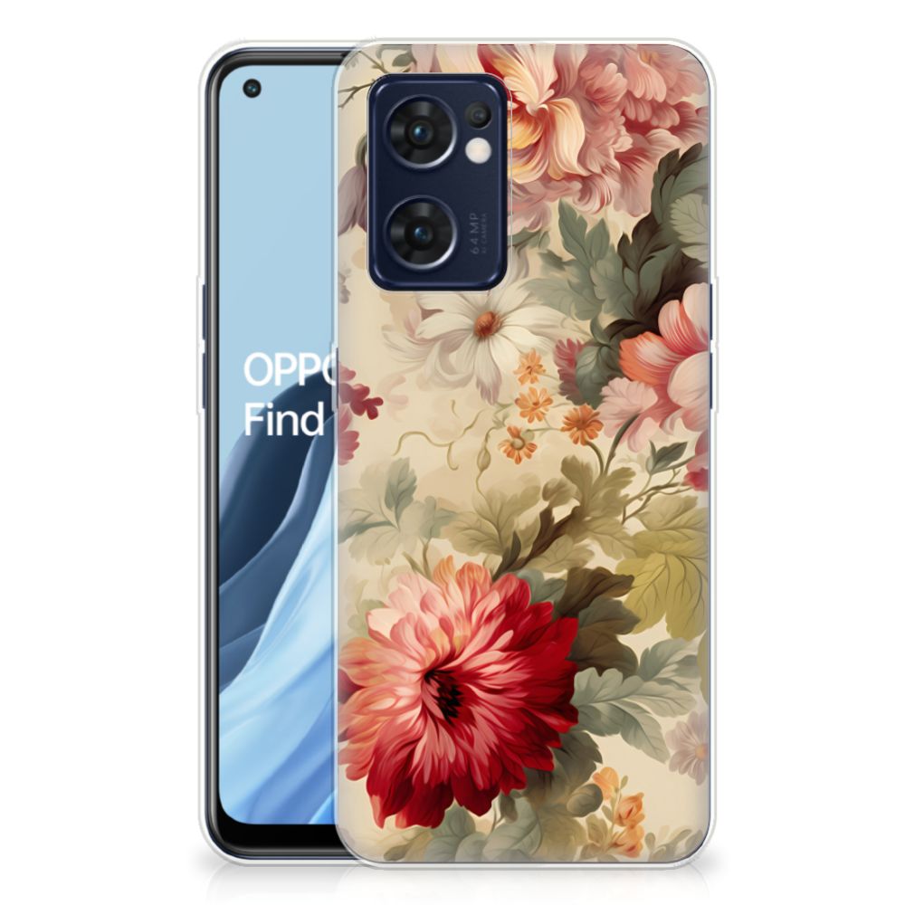TPU Case voor OPPO Reno 7 5G | Find X5 Lite Bloemen