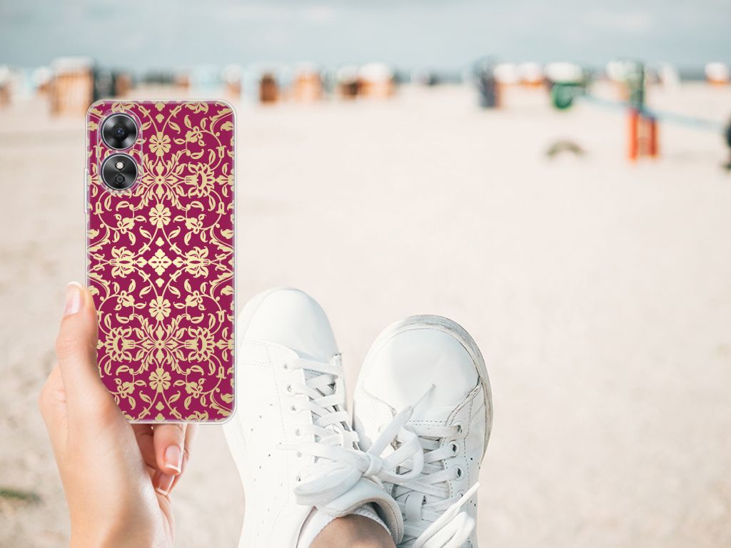 Siliconen Hoesje OPPO A17 Barok Pink B2C Telecom