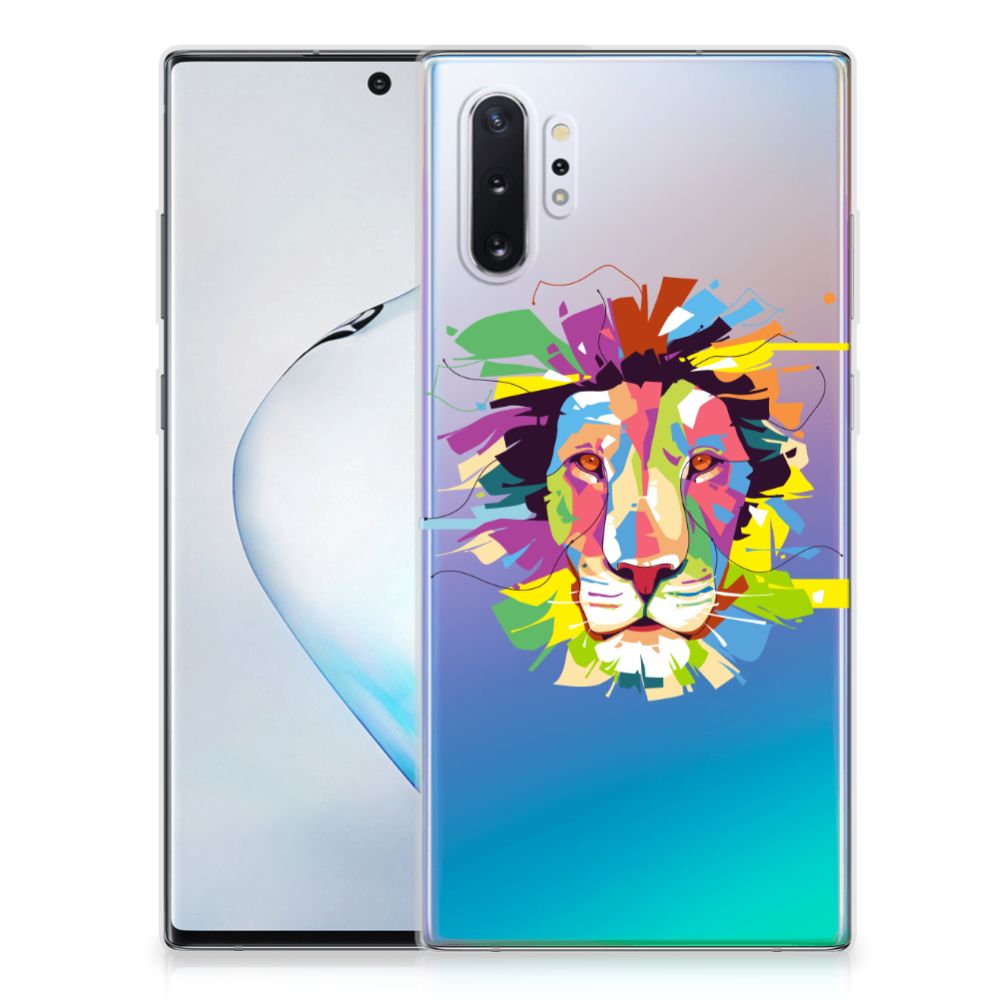 Samsung Galaxy Note 10 Plus Telefoonhoesje met Naam Lion Color