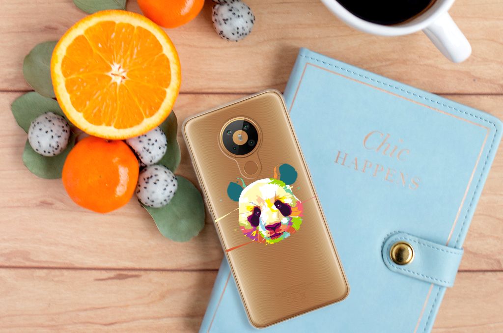 Nokia 5.3 Telefoonhoesje met Naam Panda Color B2C Telecom