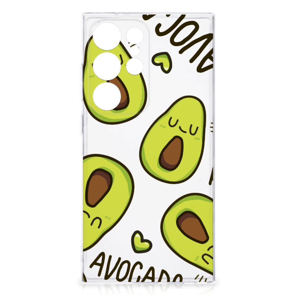 Samsung Galaxy S24 Ultra Telefoonhoesje met Naam Avocado Singing
