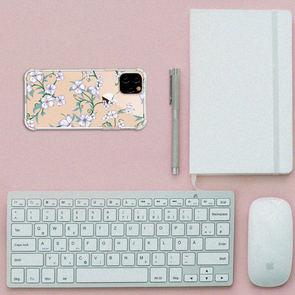 Apple iPhone 11 Pro Max Uniek Case Blossom White