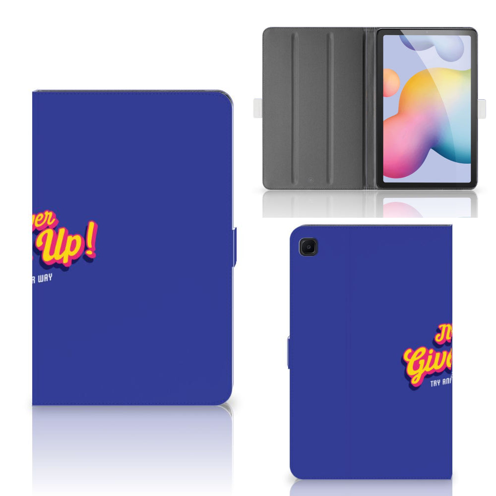 Samsung Galaxy Tab S6 Lite | S6 Lite (2022) Tablet Hoesje met naam Never Give Up