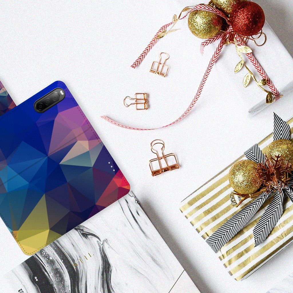 Sony Xperia 10 IV Book Case Polygon Dark