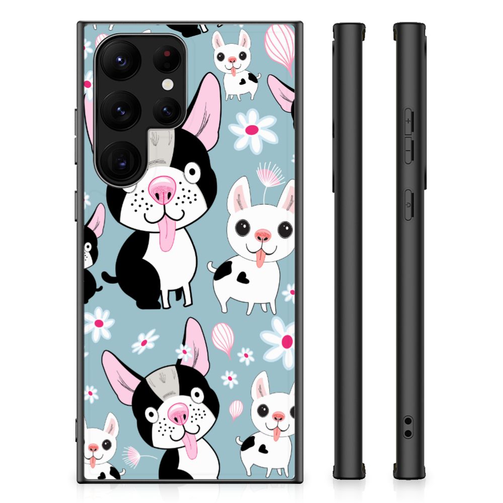Samsung Galaxy S23 Ultra Dierenprint Telefoonhoesje Hondjes B2C Telecom