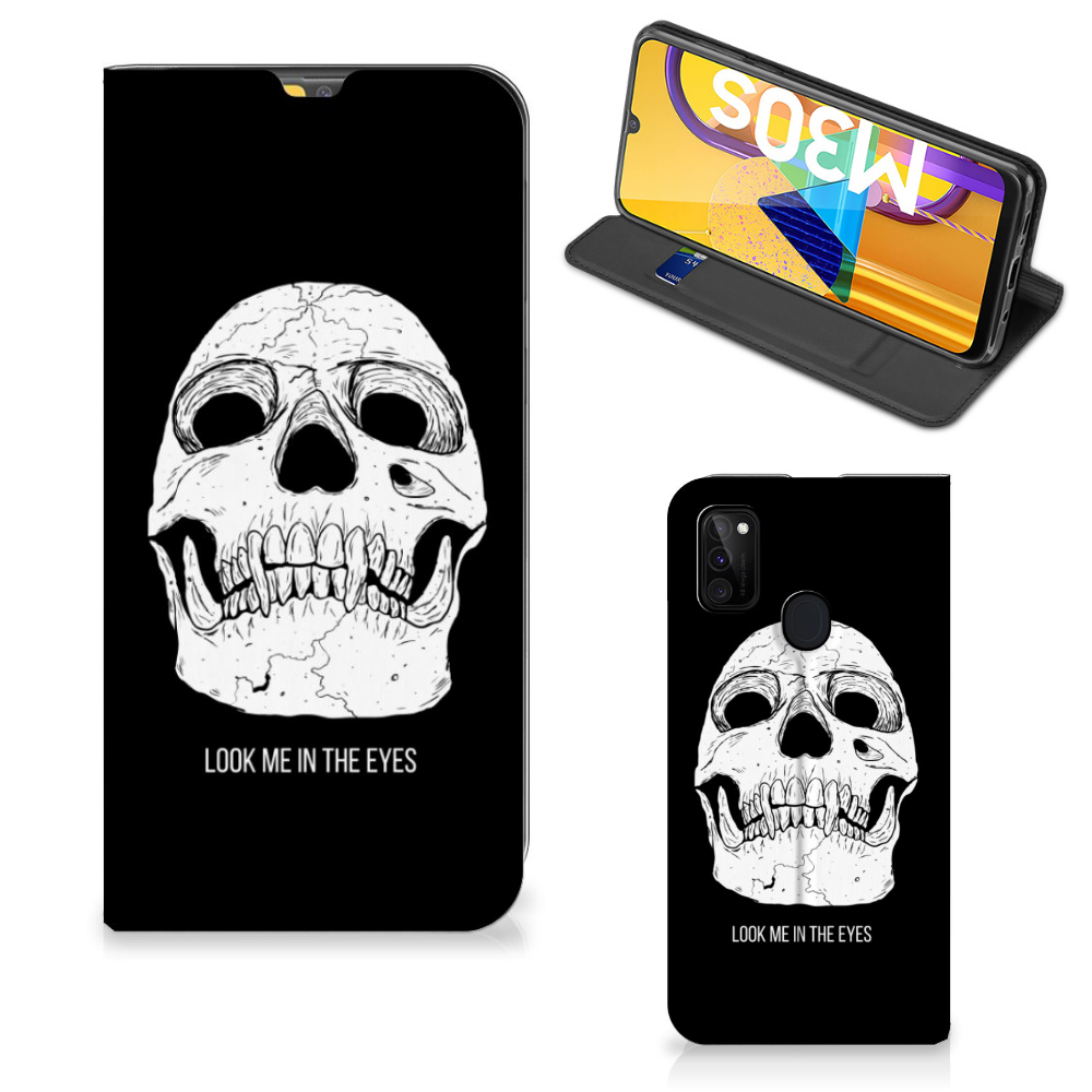 Mobiel BookCase Samsung Galaxy M30s | M21 Skull Eyes - B2C Telecom