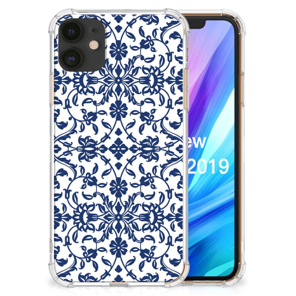 Apple iPhone 11 Case Flower Blue