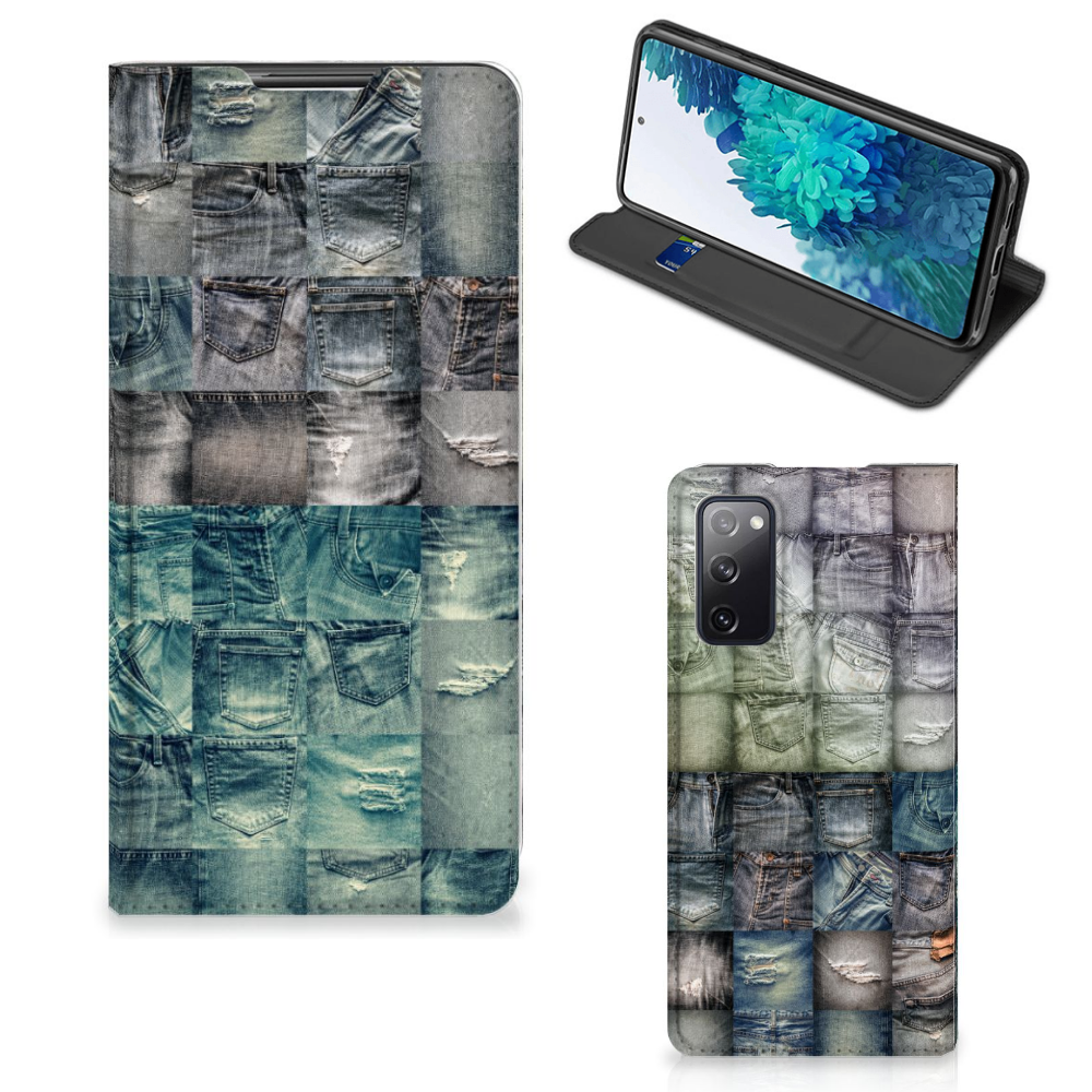 Hippe Standcase Samsung Galaxy S20 FE Spijkerbroeken - B2C Telecom