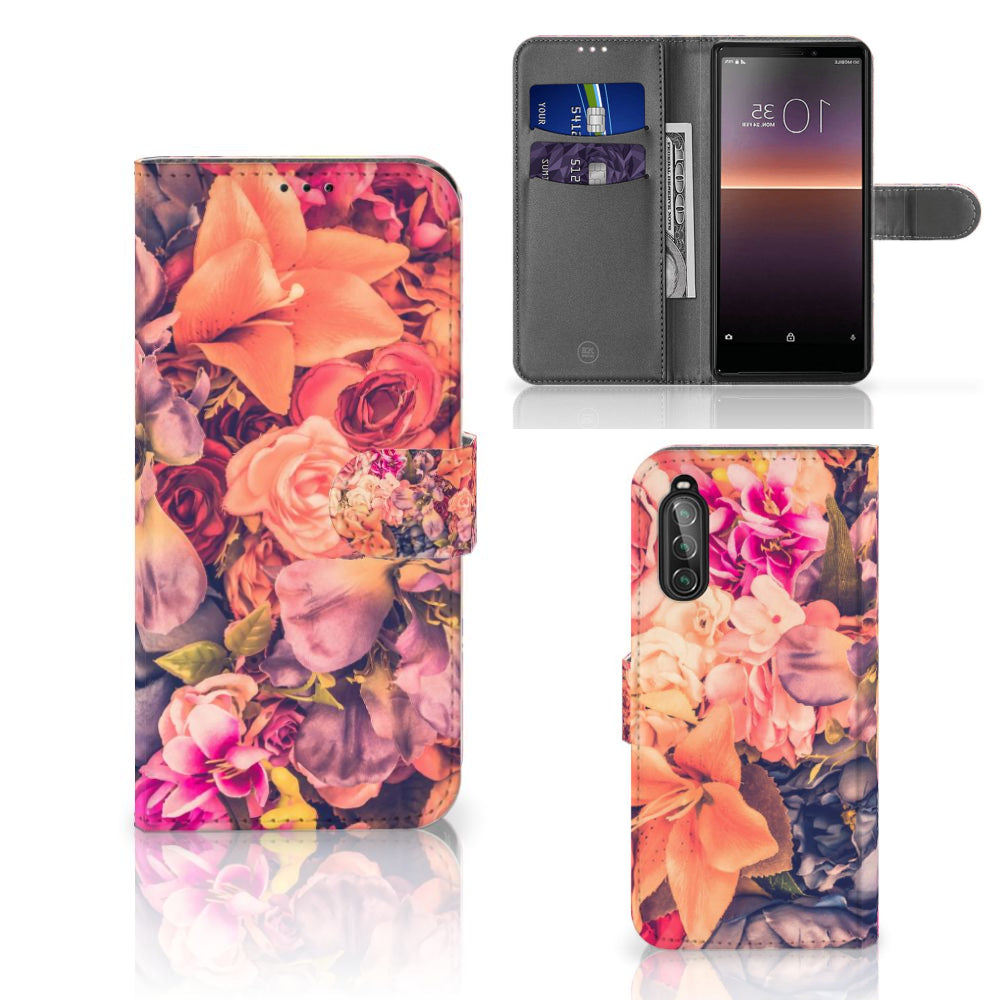 Sony Xperia 10 II Hoesje Bosje Bloemen