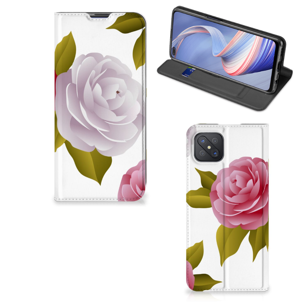 OPPO Reno4 Z 5G Smart Cover Roses - B2C Telecom