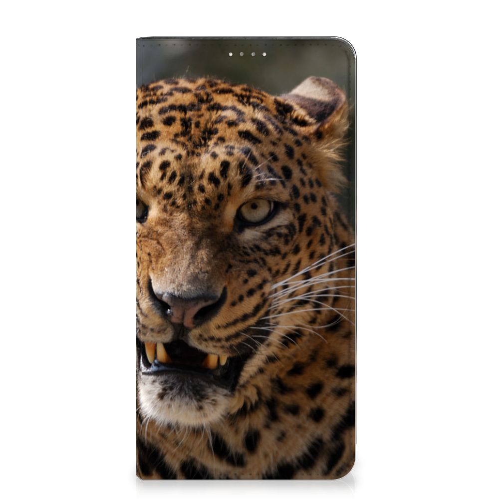 Samsung Galaxy A14 5G Hoesje maken Luipaard design met indrukwekkende kattenprint.